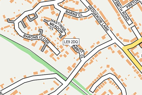 LE9 2DQ map - OS OpenMap – Local (Ordnance Survey) LE9 2DQ map - OS OpenMap – Local (Ordnance Survey)