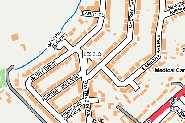 LE9 2LQ map - OS OpenMap – Local (Ordnance Survey) LE9 2LQ map - OS OpenMap – Local (Ordnance Survey)