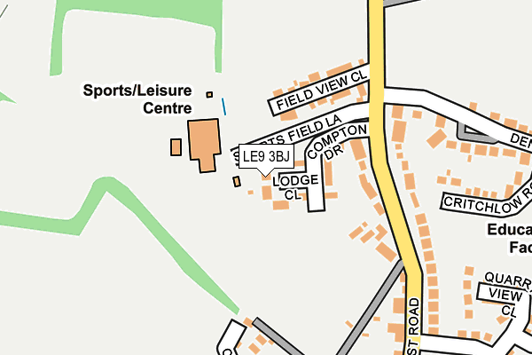 LE9 3BJ map - OS OpenMap – Local (Ordnance Survey) LE9 3BJ map - OS OpenMap – Local (Ordnance Survey)