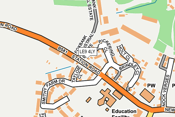 LE9 4LY map - OS OpenMap – Local (Ordnance Survey) LE9 4LY map - OS OpenMap – Local (Ordnance Survey)