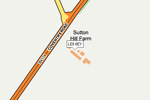 LE9 6EY map - OS OpenMap – Local (Ordnance Survey) LE9 6EY map - OS OpenMap – Local (Ordnance Survey)