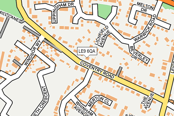 LE9 6QA map - OS OpenMap – Local (Ordnance Survey) LE9 6QA map - OS OpenMap – Local (Ordnance Survey)