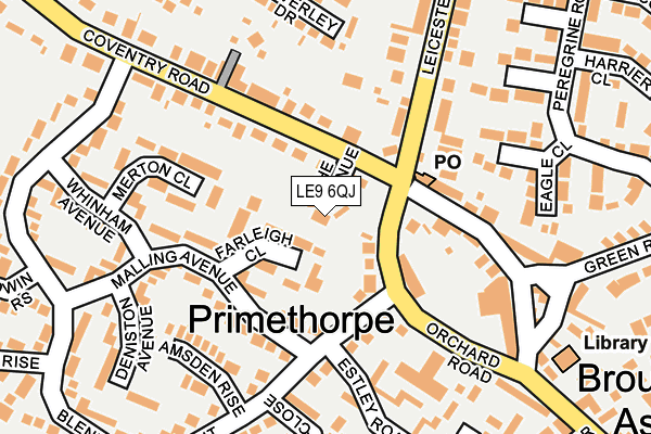 LE9 6QJ map - OS OpenMap – Local (Ordnance Survey) LE9 6QJ map - OS OpenMap – Local (Ordnance Survey)