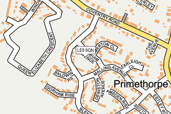 LE9 6QN map - OS OpenMap – Local (Ordnance Survey) LE9 6QN map - OS OpenMap – Local (Ordnance Survey)