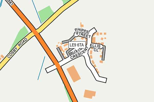 LE9 6TA map - OS OpenMap – Local (Ordnance Survey) LE9 6TA map - OS OpenMap – Local (Ordnance Survey)