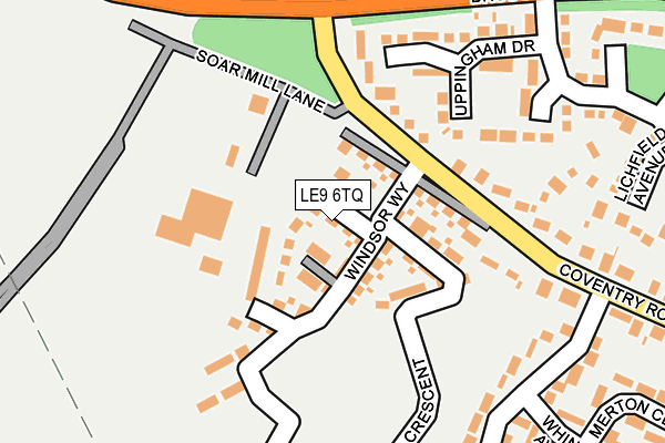 LE9 6TQ map - OS OpenMap – Local (Ordnance Survey) LE9 6TQ map - OS OpenMap – Local (Ordnance Survey)