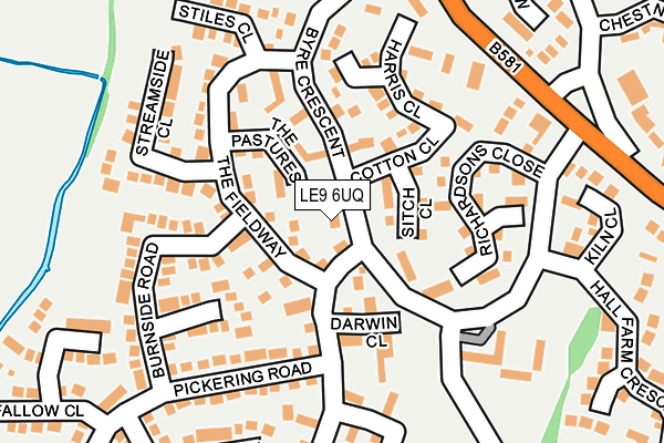 LE9 6UQ map - OS OpenMap – Local (Ordnance Survey) LE9 6UQ map - OS OpenMap – Local (Ordnance Survey)
