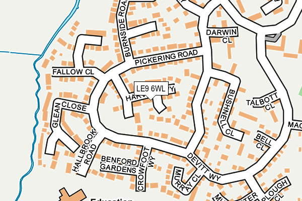 LE9 6WL map - OS OpenMap – Local (Ordnance Survey) LE9 6WL map - OS OpenMap – Local (Ordnance Survey)