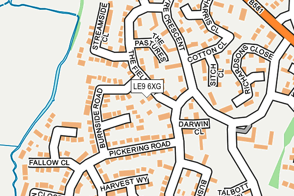 LE9 6XG map - OS OpenMap – Local (Ordnance Survey) LE9 6XG map - OS OpenMap – Local (Ordnance Survey)