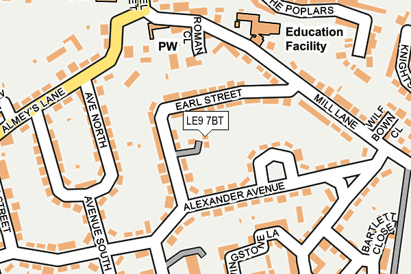 LE9 7BT map - OS OpenMap – Local (Ordnance Survey) LE9 7BT map - OS OpenMap – Local (Ordnance Survey)