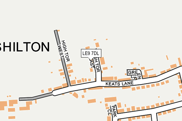 LE9 7DL map - OS OpenMap – Local (Ordnance Survey) LE9 7DL map - OS OpenMap – Local (Ordnance Survey)