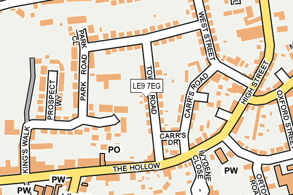 LE9 7EG map - OS OpenMap – Local (Ordnance Survey) LE9 7EG map - OS OpenMap – Local (Ordnance Survey)