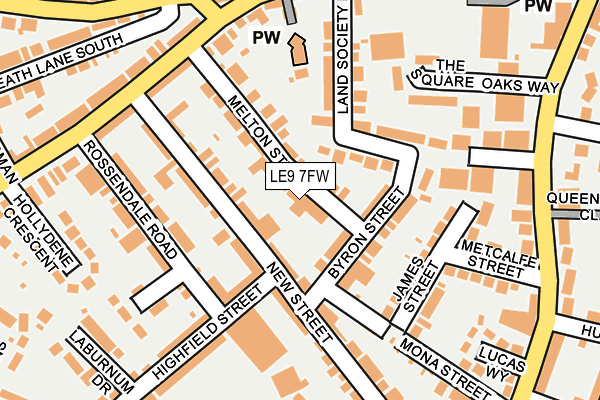 LE9 7FW map - OS OpenMap – Local (Ordnance Survey) LE9 7FW map - OS OpenMap – Local (Ordnance Survey)
