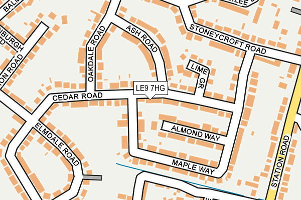LE9 7HG map - OS OpenMap – Local (Ordnance Survey) LE9 7HG map - OS OpenMap – Local (Ordnance Survey)