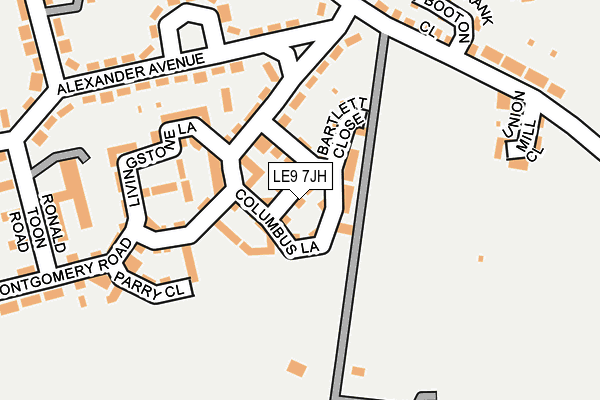 LE9 7JH map - OS OpenMap – Local (Ordnance Survey) LE9 7JH map - OS OpenMap – Local (Ordnance Survey)