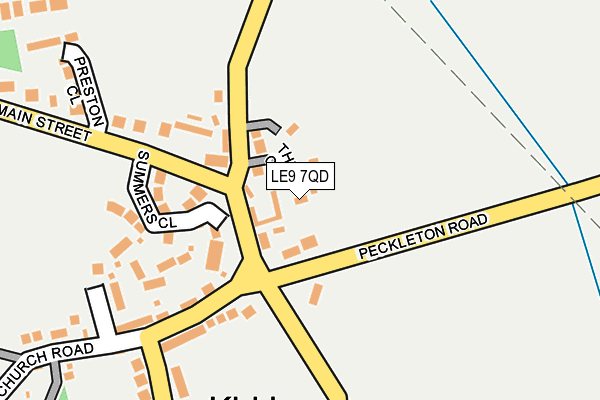 LE9 7QD map - OS OpenMap – Local (Ordnance Survey) LE9 7QD map - OS OpenMap – Local (Ordnance Survey)