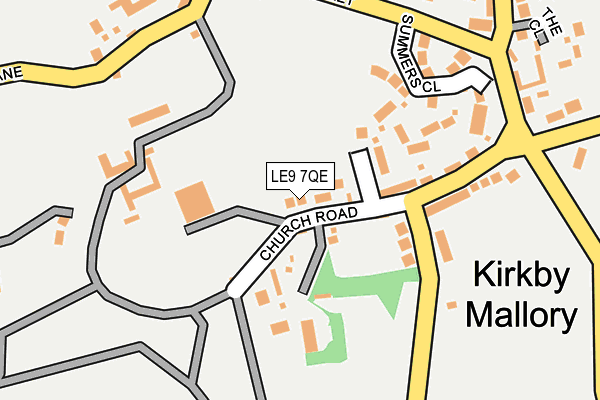 LE9 7QE map - OS OpenMap – Local (Ordnance Survey) LE9 7QE map - OS OpenMap – Local (Ordnance Survey)