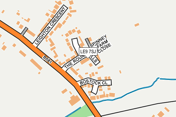 LE9 7SJ map - OS OpenMap – Local (Ordnance Survey) LE9 7SJ map - OS OpenMap – Local (Ordnance Survey)