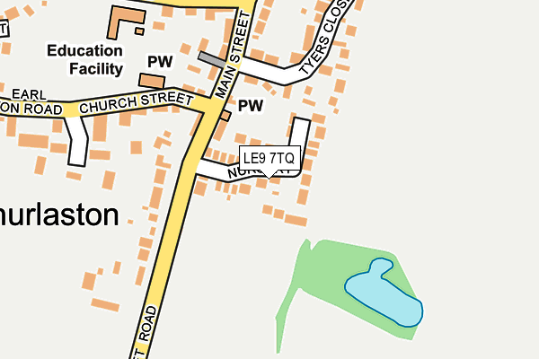 LE9 7TQ map - OS OpenMap – Local (Ordnance Survey) LE9 7TQ map - OS OpenMap – Local (Ordnance Survey)