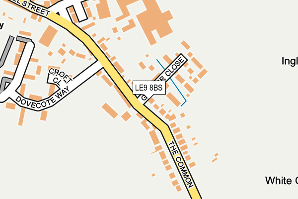 LE9 8BS map - OS OpenMap – Local (Ordnance Survey) LE9 8BS map - OS OpenMap – Local (Ordnance Survey)