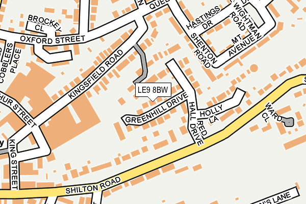 LE9 8BW map - OS OpenMap – Local (Ordnance Survey) LE9 8BW map - OS OpenMap – Local (Ordnance Survey)