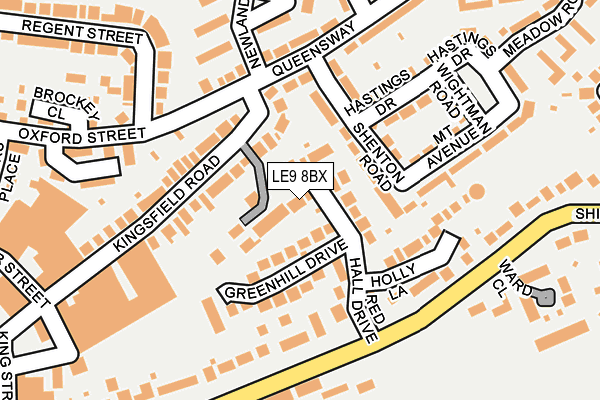 LE9 8BX map - OS OpenMap – Local (Ordnance Survey) LE9 8BX map - OS OpenMap – Local (Ordnance Survey)