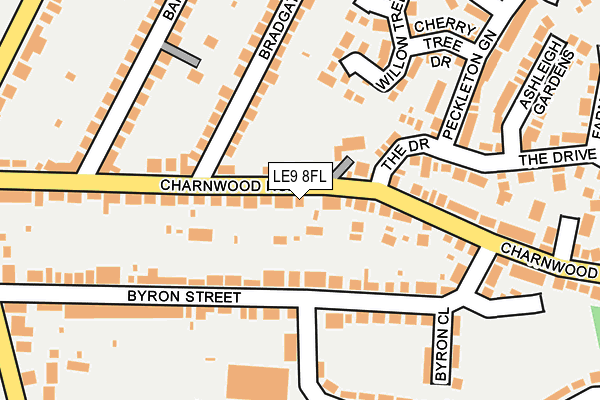 LE9 8FL map - OS OpenMap – Local (Ordnance Survey) LE9 8FL map - OS OpenMap – Local (Ordnance Survey)