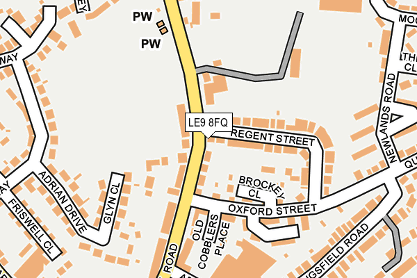 LE9 8FQ map - OS OpenMap – Local (Ordnance Survey) LE9 8FQ map - OS OpenMap – Local (Ordnance Survey)