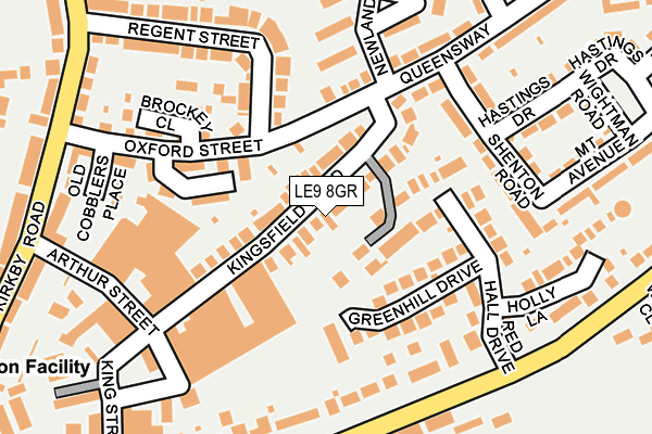 LE9 8GR map - OS OpenMap – Local (Ordnance Survey) LE9 8GR map - OS OpenMap – Local (Ordnance Survey)