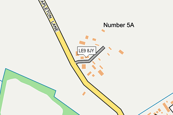 LE9 8JY map - OS OpenMap – Local (Ordnance Survey) LE9 8JY map - OS OpenMap – Local (Ordnance Survey)