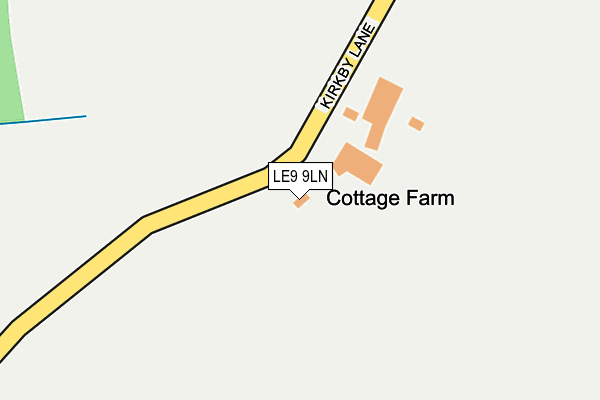 LE9 9LN map - OS OpenMap – Local (Ordnance Survey) LE9 9LN map - OS OpenMap – Local (Ordnance Survey)