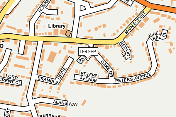 LE9 9PP map - OS OpenMap – Local (Ordnance Survey) LE9 9PP map - OS OpenMap – Local (Ordnance Survey)