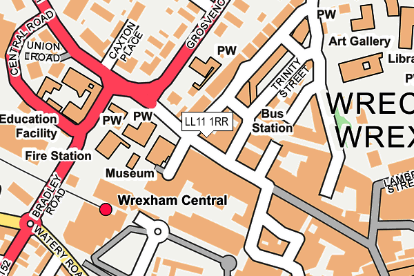 LL11 1RR map - OS OpenMap – Local (Ordnance Survey) LL11 1RR map - OS OpenMap – Local (Ordnance Survey)