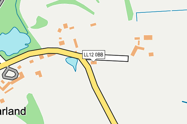 LL12 0BB map - OS OpenMap – Local (Ordnance Survey) LL12 0BB map - OS OpenMap – Local (Ordnance Survey)