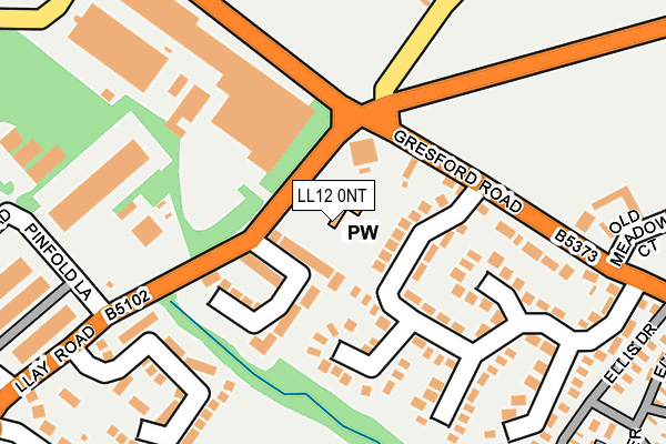 LL12 0NT map - OS OpenMap – Local (Ordnance Survey) LL12 0NT map - OS OpenMap – Local (Ordnance Survey)