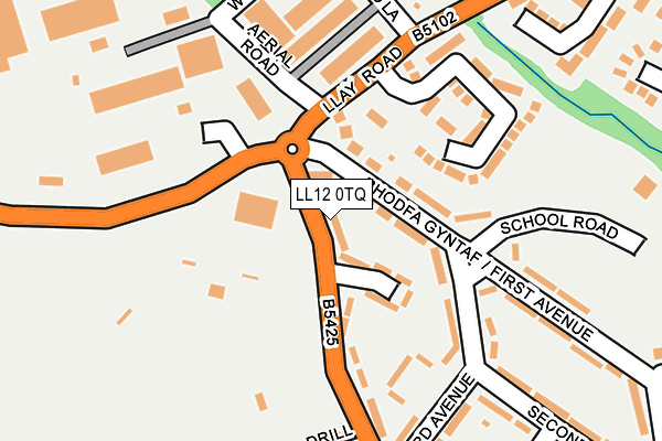 LL12 0TQ map - OS OpenMap – Local (Ordnance Survey) LL12 0TQ map - OS OpenMap – Local (Ordnance Survey)