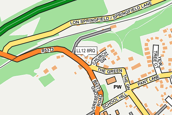 LL12 8RQ map - OS OpenMap – Local (Ordnance Survey) LL12 8RQ map - OS OpenMap – Local (Ordnance Survey)