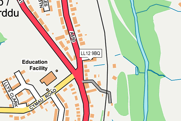 LL12 9BQ map - OS OpenMap – Local (Ordnance Survey) LL12 9BQ map - OS OpenMap – Local (Ordnance Survey)