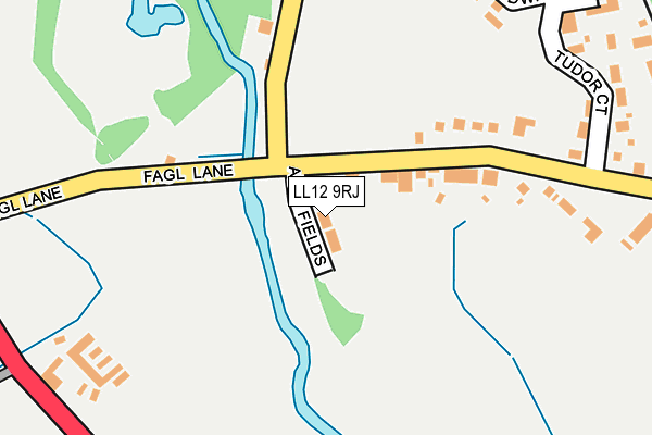 LL12 9RJ map - OS OpenMap – Local (Ordnance Survey)
