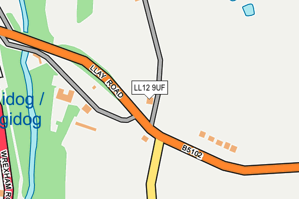 LL12 9UF map - OS OpenMap – Local (Ordnance Survey) LL12 9UF map - OS OpenMap – Local (Ordnance Survey)