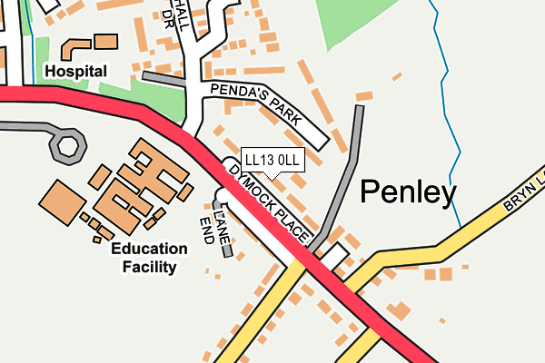LL13 0LL map - OS OpenMap – Local (Ordnance Survey) LL13 0LL map - OS OpenMap – Local (Ordnance Survey)