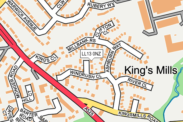 LL13 0NZ map - OS OpenMap – Local (Ordnance Survey) LL13 0NZ map - OS OpenMap – Local (Ordnance Survey)