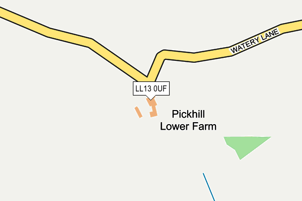 LL13 0UF map - OS OpenMap – Local (Ordnance Survey) LL13 0UF map - OS OpenMap – Local (Ordnance Survey)