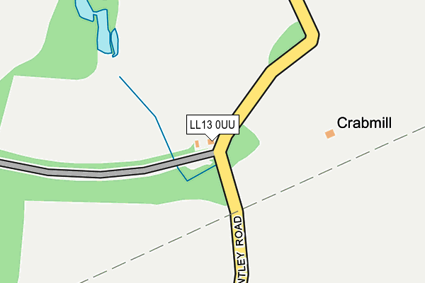 LL13 0UU map - OS OpenMap – Local (Ordnance Survey) LL13 0UU map - OS OpenMap – Local (Ordnance Survey)