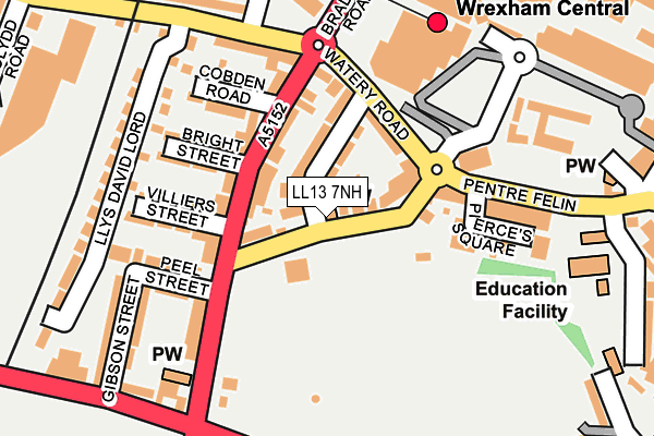 LL13 7NH map - OS OpenMap – Local (Ordnance Survey) LL13 7NH map - OS OpenMap – Local (Ordnance Survey)