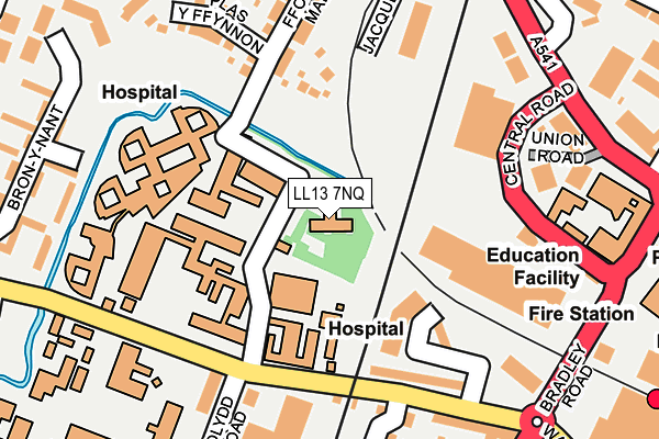LL13 7NQ map - OS OpenMap – Local (Ordnance Survey) LL13 7NQ map - OS OpenMap – Local (Ordnance Survey)