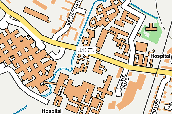 LL13 7TJ map - OS OpenMap – Local (Ordnance Survey) LL13 7TJ map - OS OpenMap – Local (Ordnance Survey)