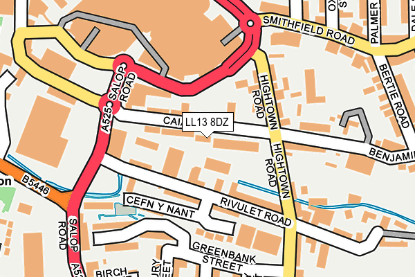 LL13 8DZ map - OS OpenMap – Local (Ordnance Survey) LL13 8DZ map - OS OpenMap – Local (Ordnance Survey)