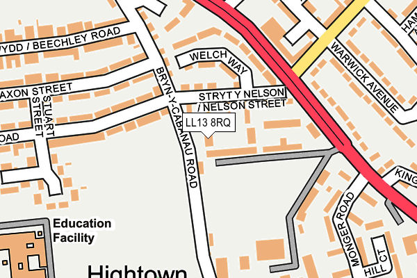 LL13 8RQ map - OS OpenMap – Local (Ordnance Survey) LL13 8RQ map - OS OpenMap – Local (Ordnance Survey)