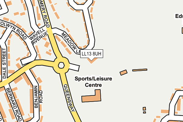 LL13 8UH map - OS OpenMap – Local (Ordnance Survey) LL13 8UH map - OS OpenMap – Local (Ordnance Survey)